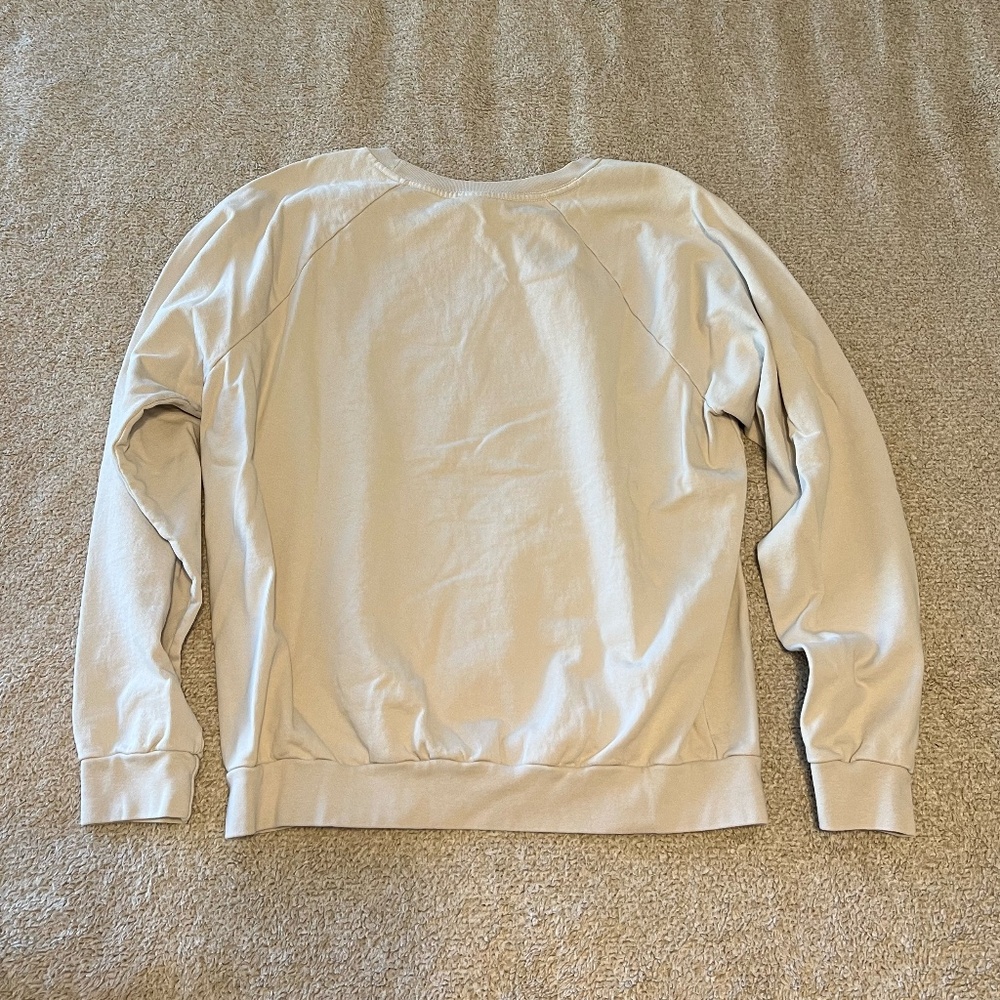 TALENTLESS Light Beige Essentials Crew Neck Sweatshirt - Picture 2 of 3